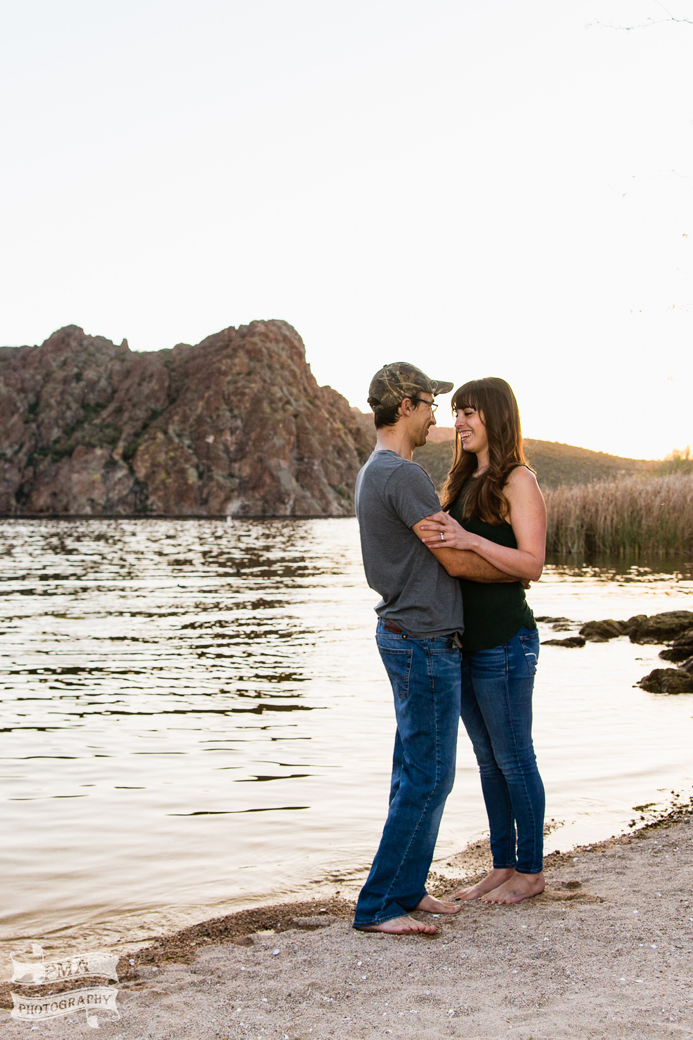 Engagement Photography - Saguaro Lake, Arizona - PMA Photography