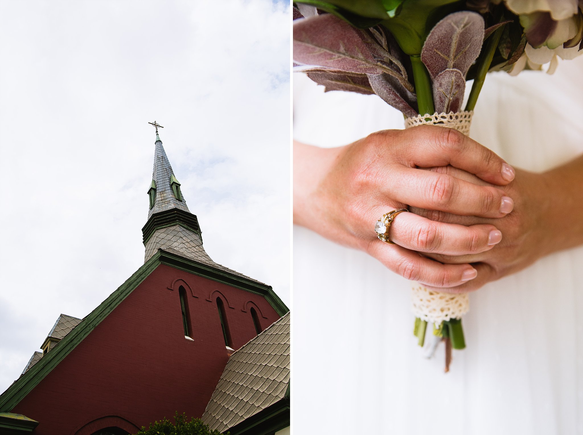 200 year old church and antique grandmother's engagement ring at Bisbee Arizona wedding by PMA Photography