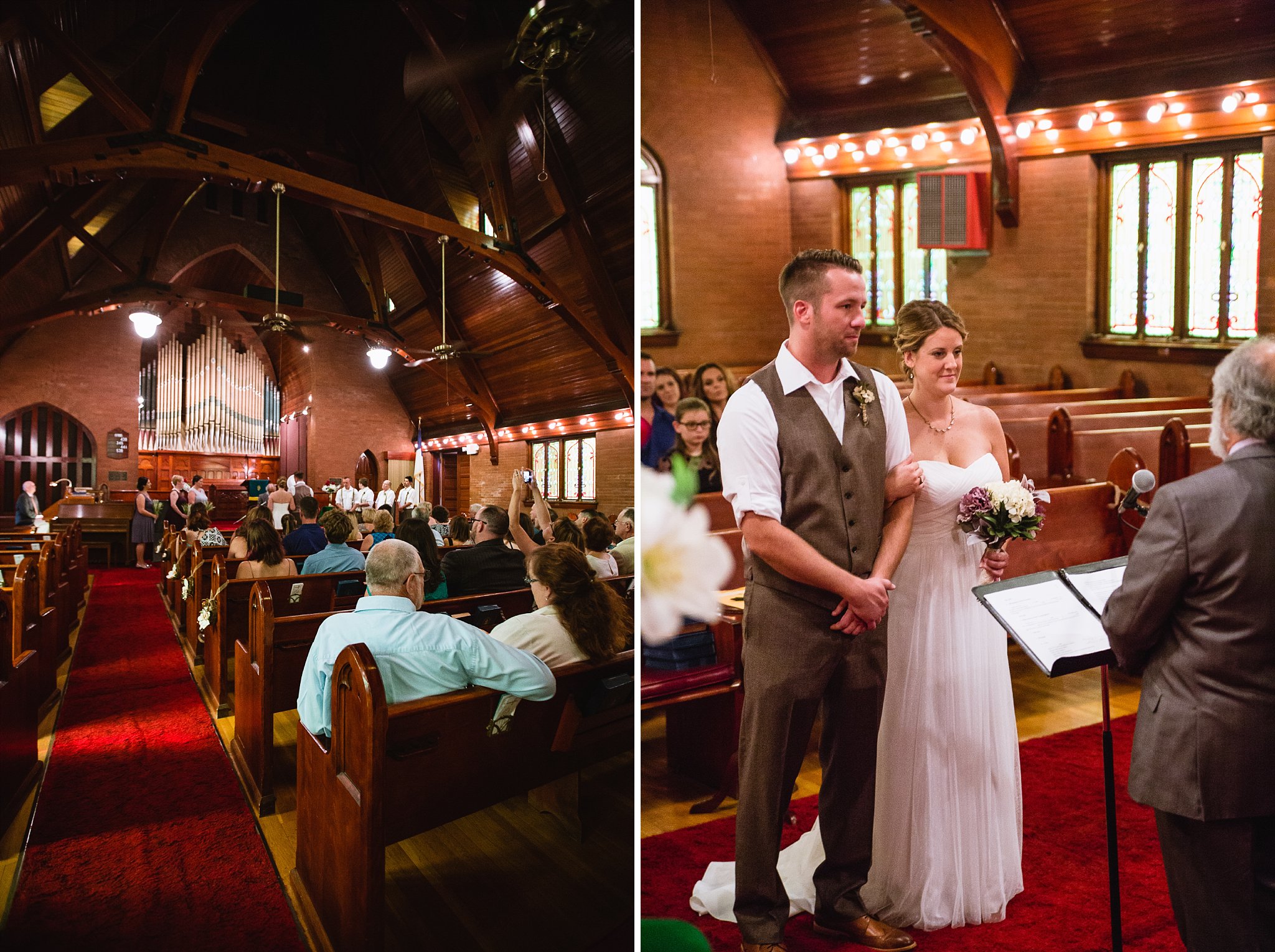 Wedding in a 200 year hold historic church in Bisbee Arizona by PMA Photography