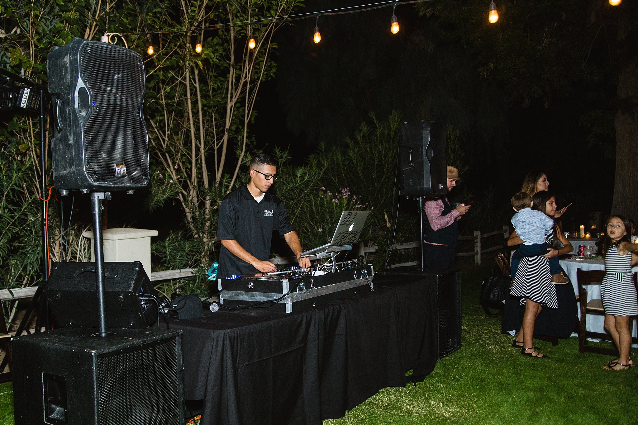 DJ Crisis providing music for wedding reception at Legacy Golf Resort in Phoenix, Arizona by PMA Photography
