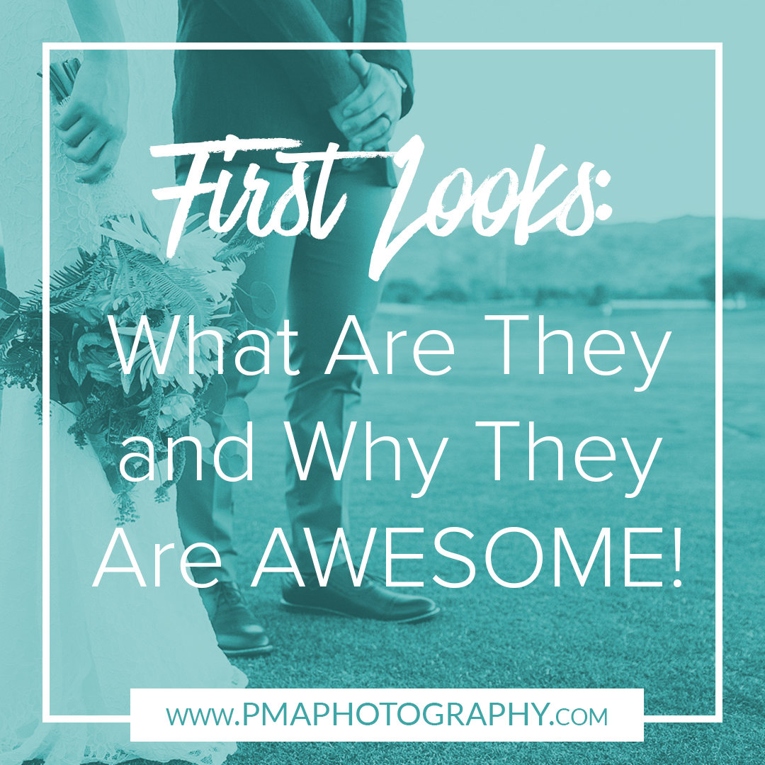A look at First Looks by professional wedding photographer Amber Kirchner of PMA Photography.