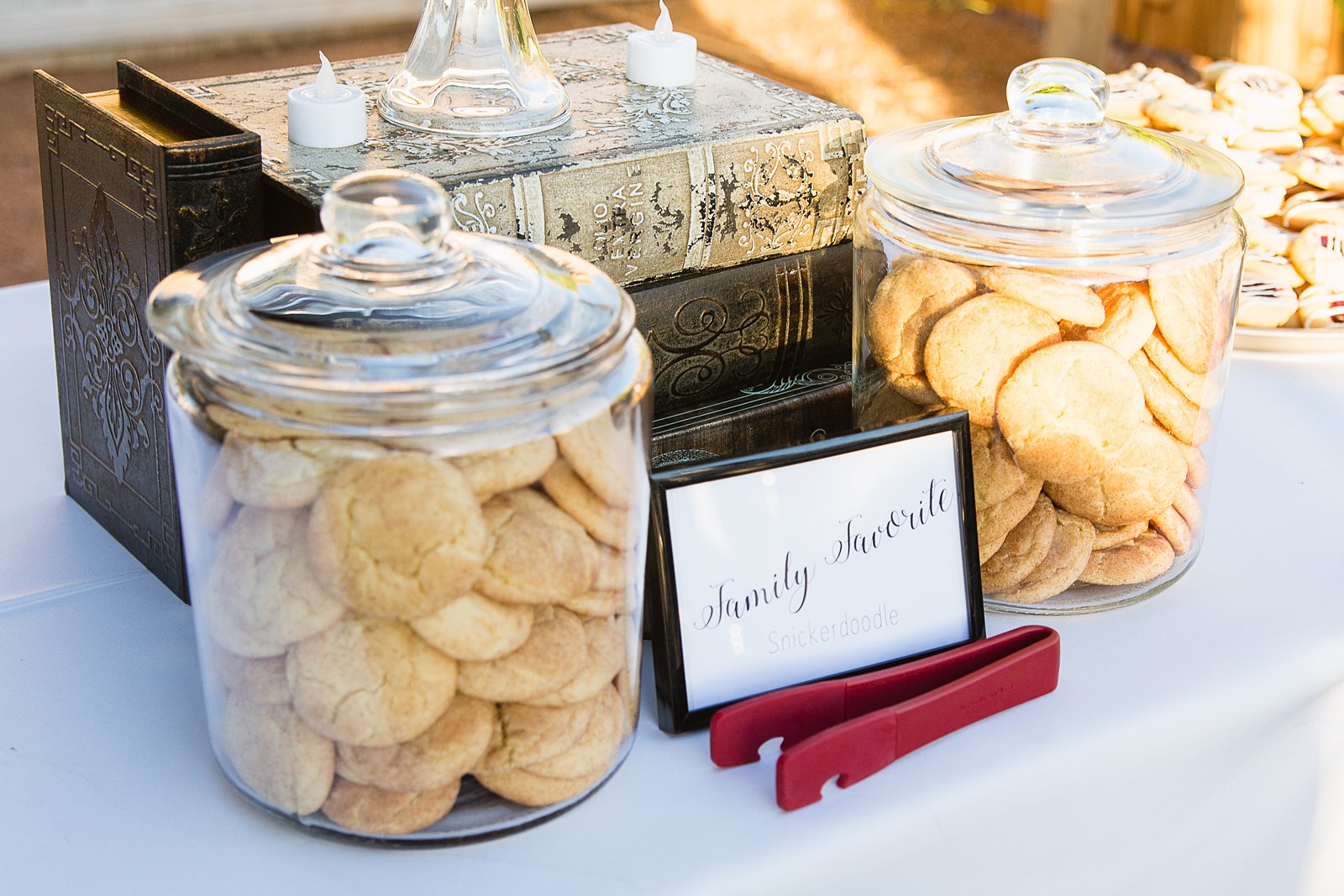 Family favorite cookies for a wedding desert table by PMA Photography.