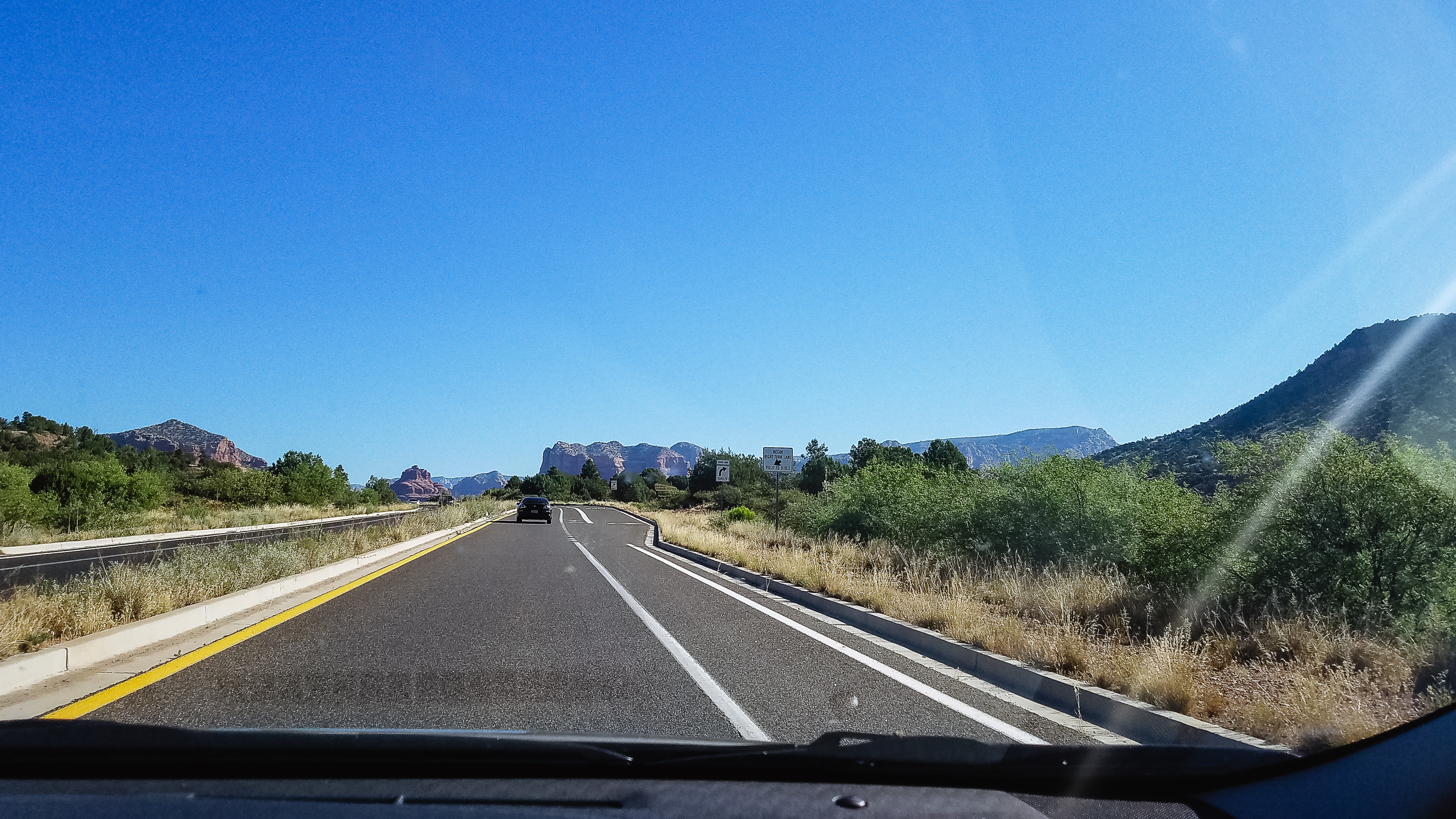 On the road toward Sedona.