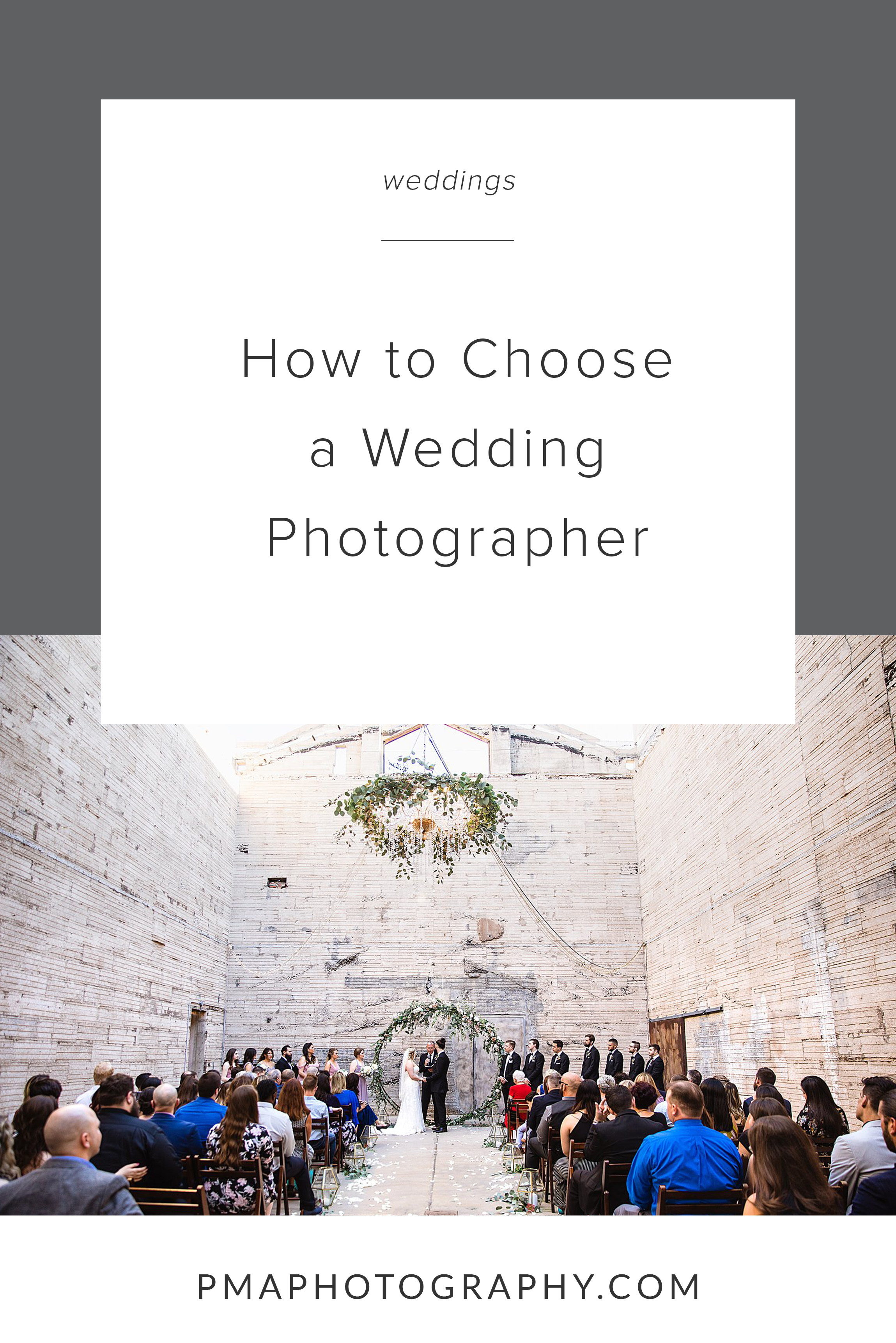 How to choose your wedding photographer by Amber of PMA Photography.