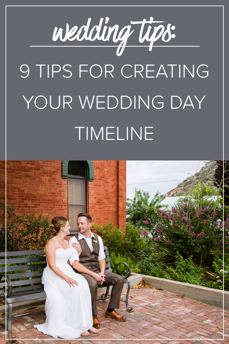 9 Tips For Creating Your Wedding Day Timeline