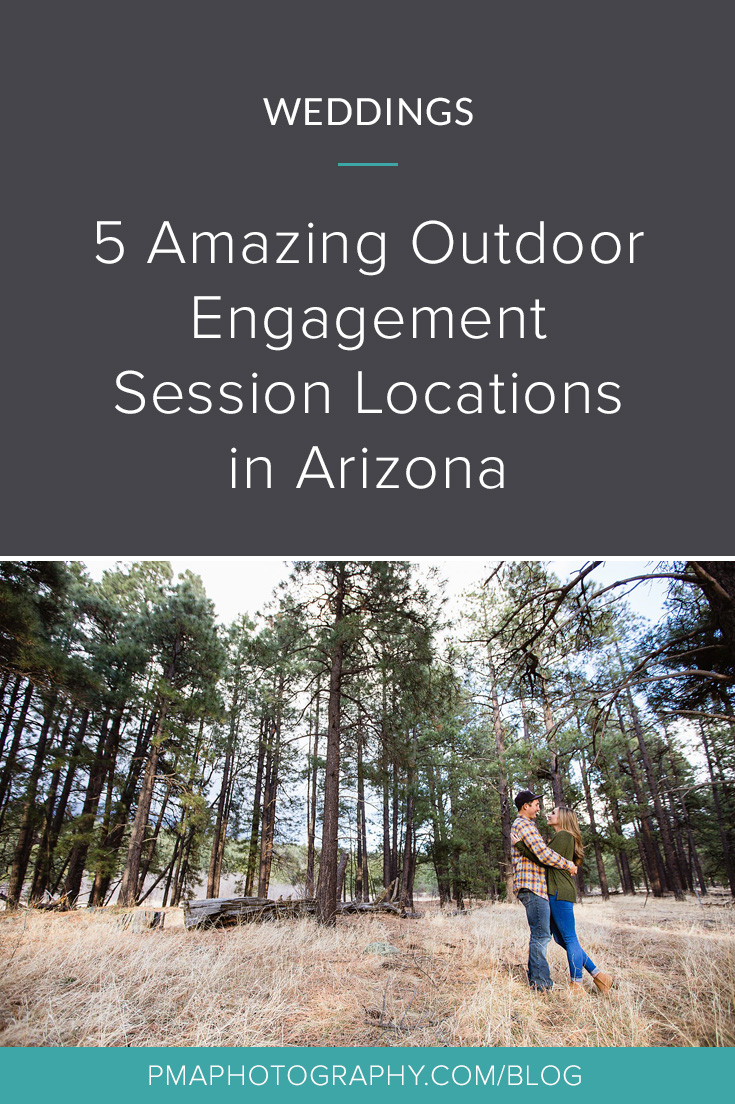 Five amazing Arizona engagement session locations by PMA Photography.