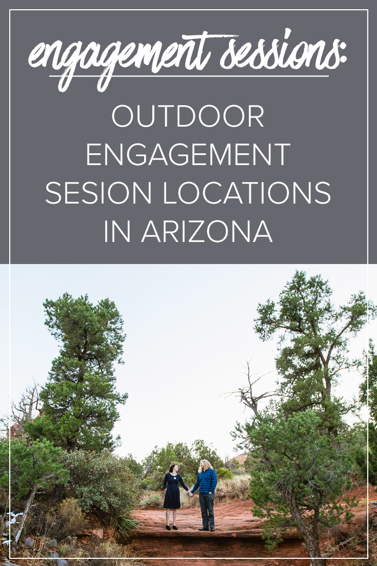 Outdoor engagement session locations in Arizona by PMA Photography.