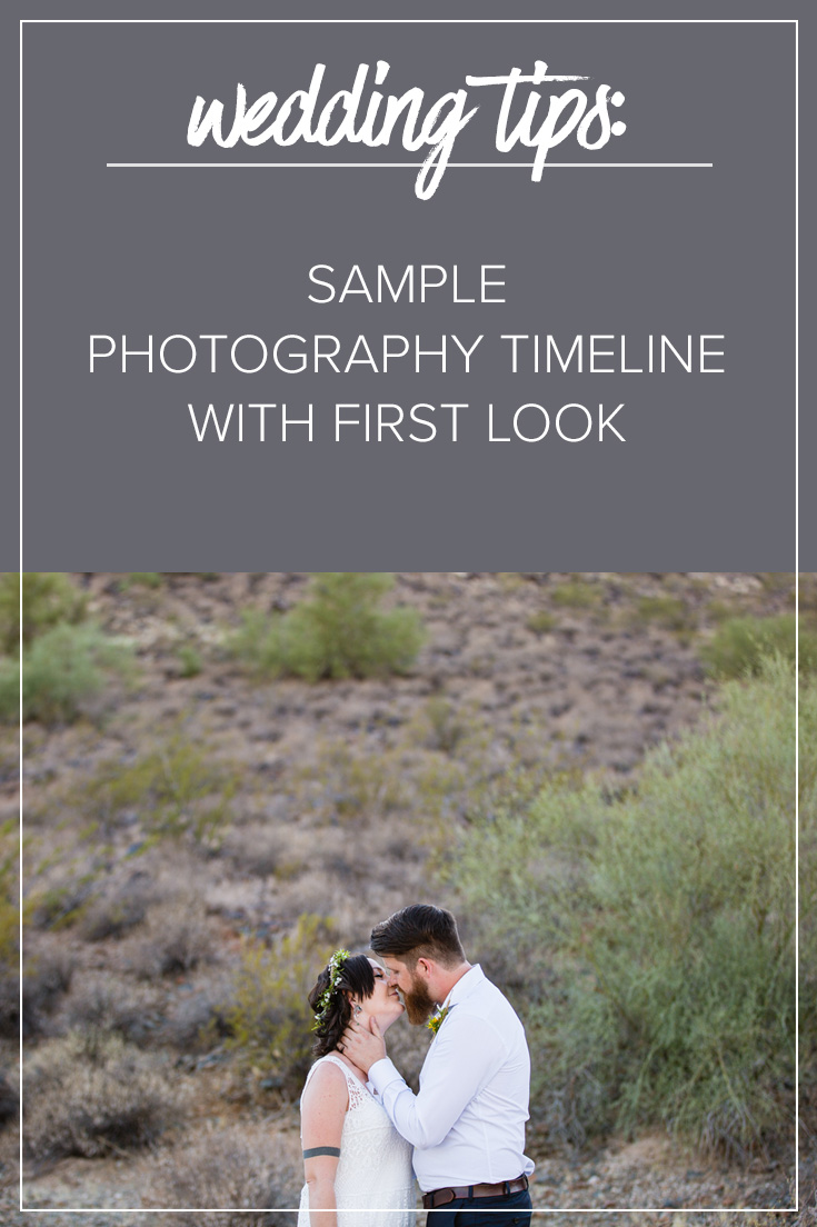Sample Wedding Photography Timeline With First Look