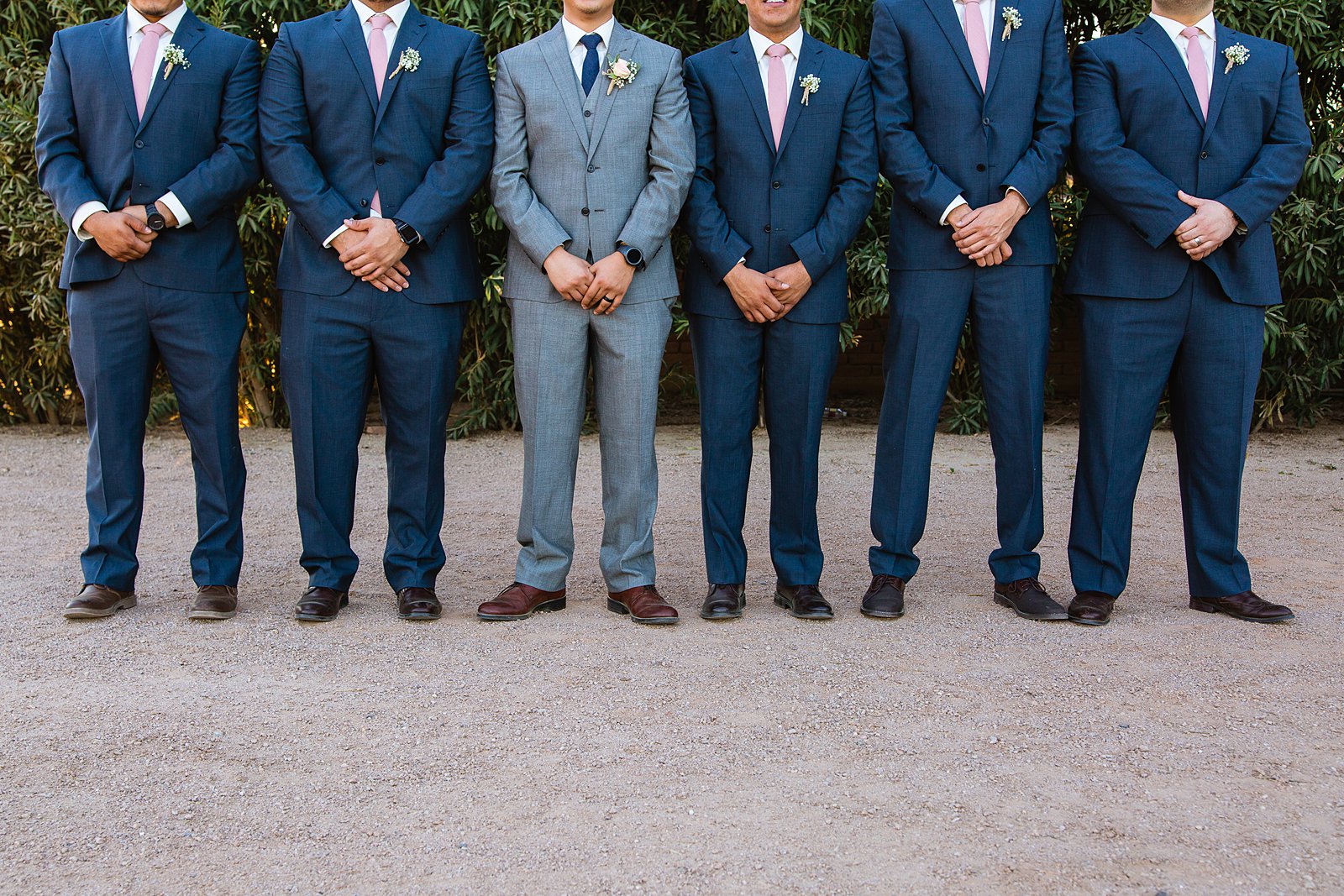 Groom and groomsmen outfit details by PMA Photography.