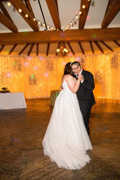 Father daughter dance at the Wright House Provencal wedding by PMA Photography.