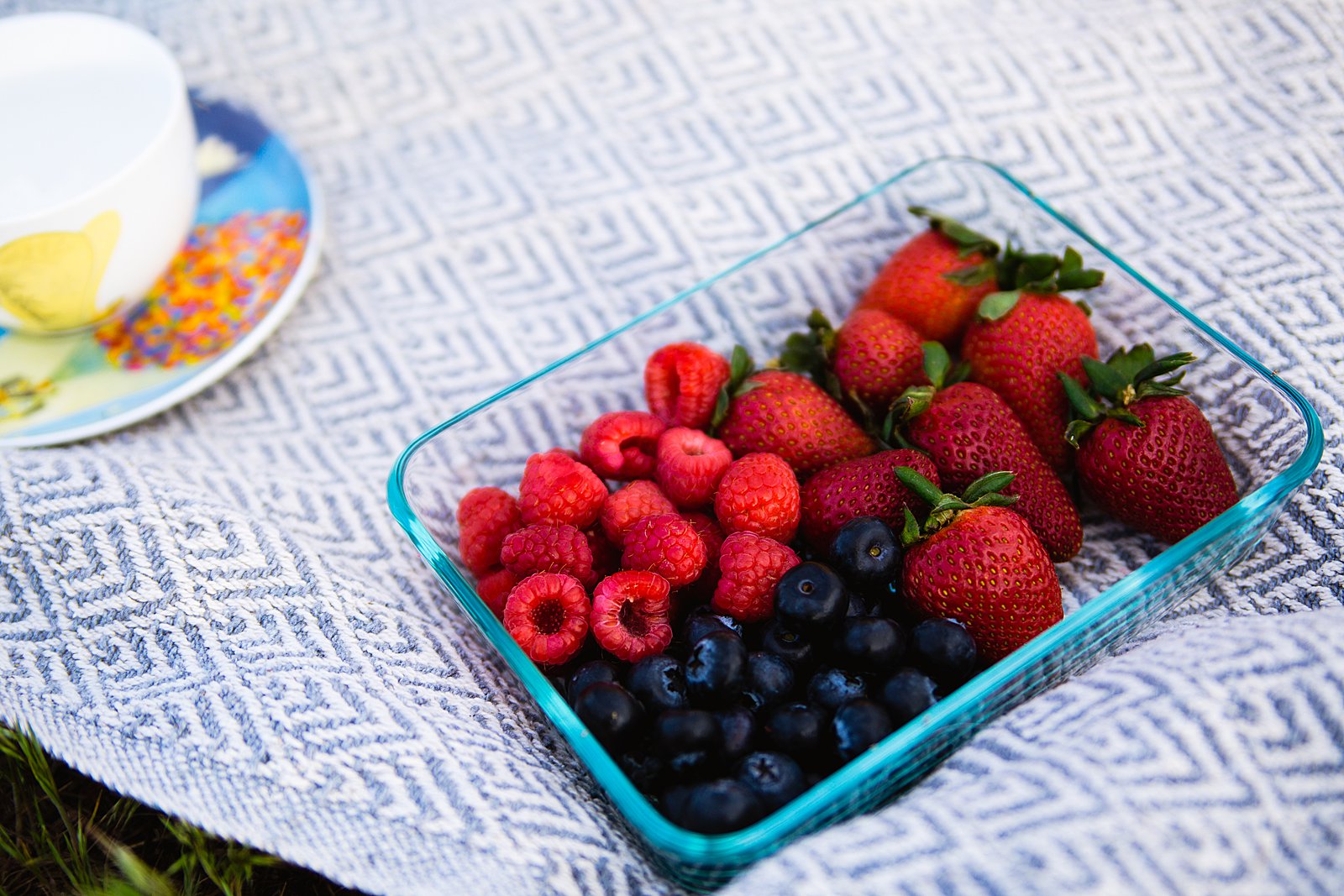 Fresh berries for a Sedona picnic engagement session by PMA Photography.