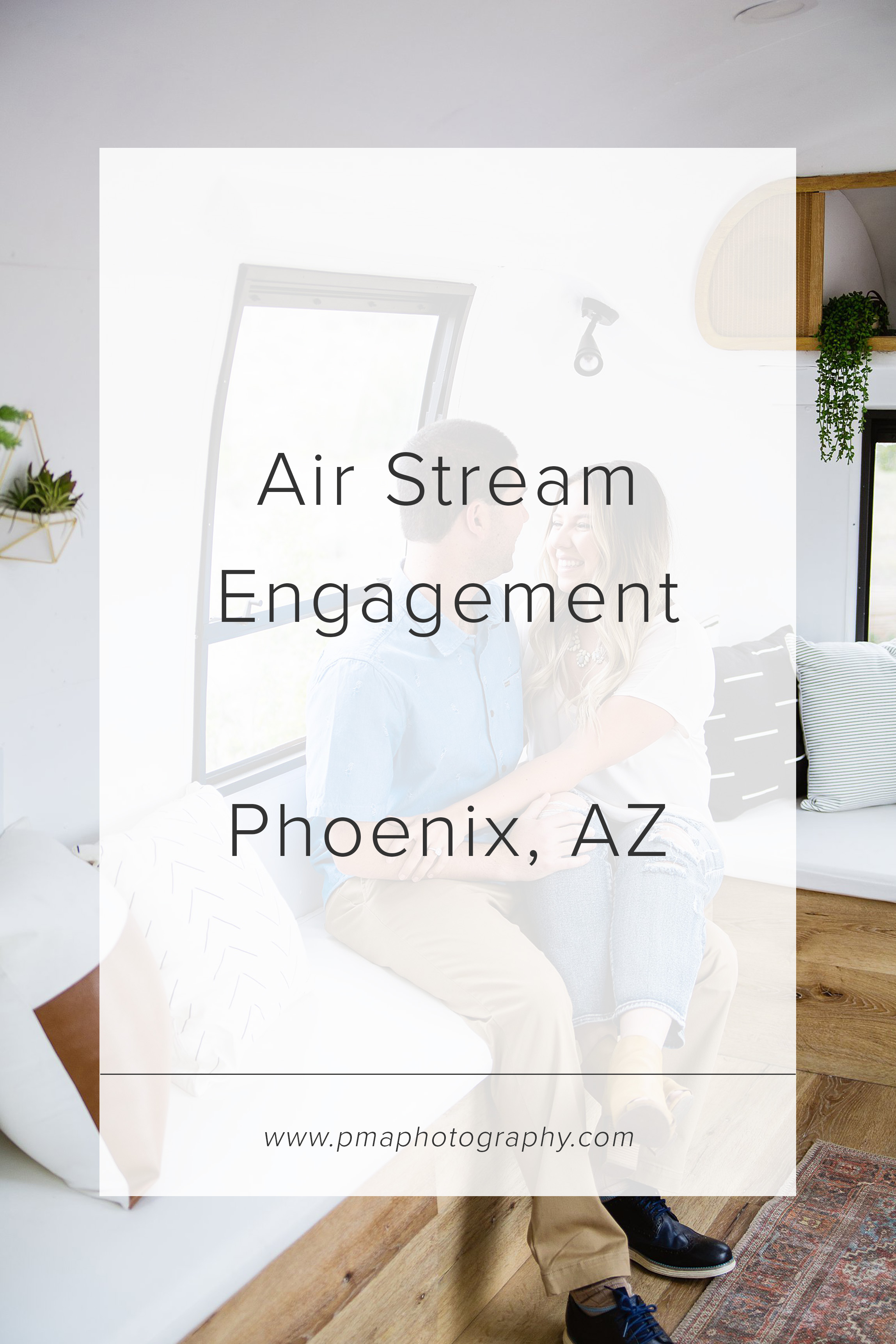 Air Stream engagement session by Phoenix engagement photographer PMA Photography.