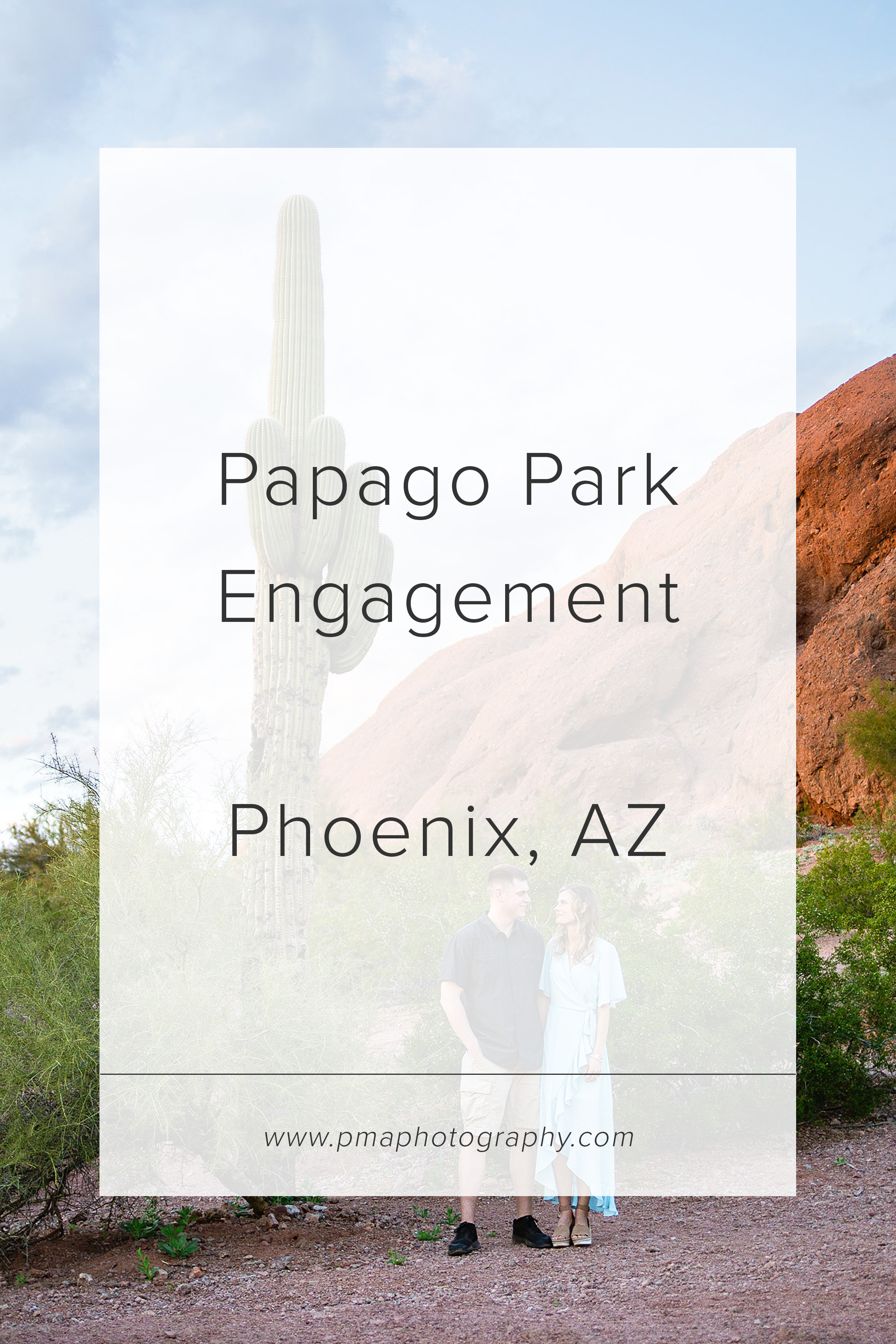 Papago Park engagement session by Phoenix engagement photographer PMA Photography.