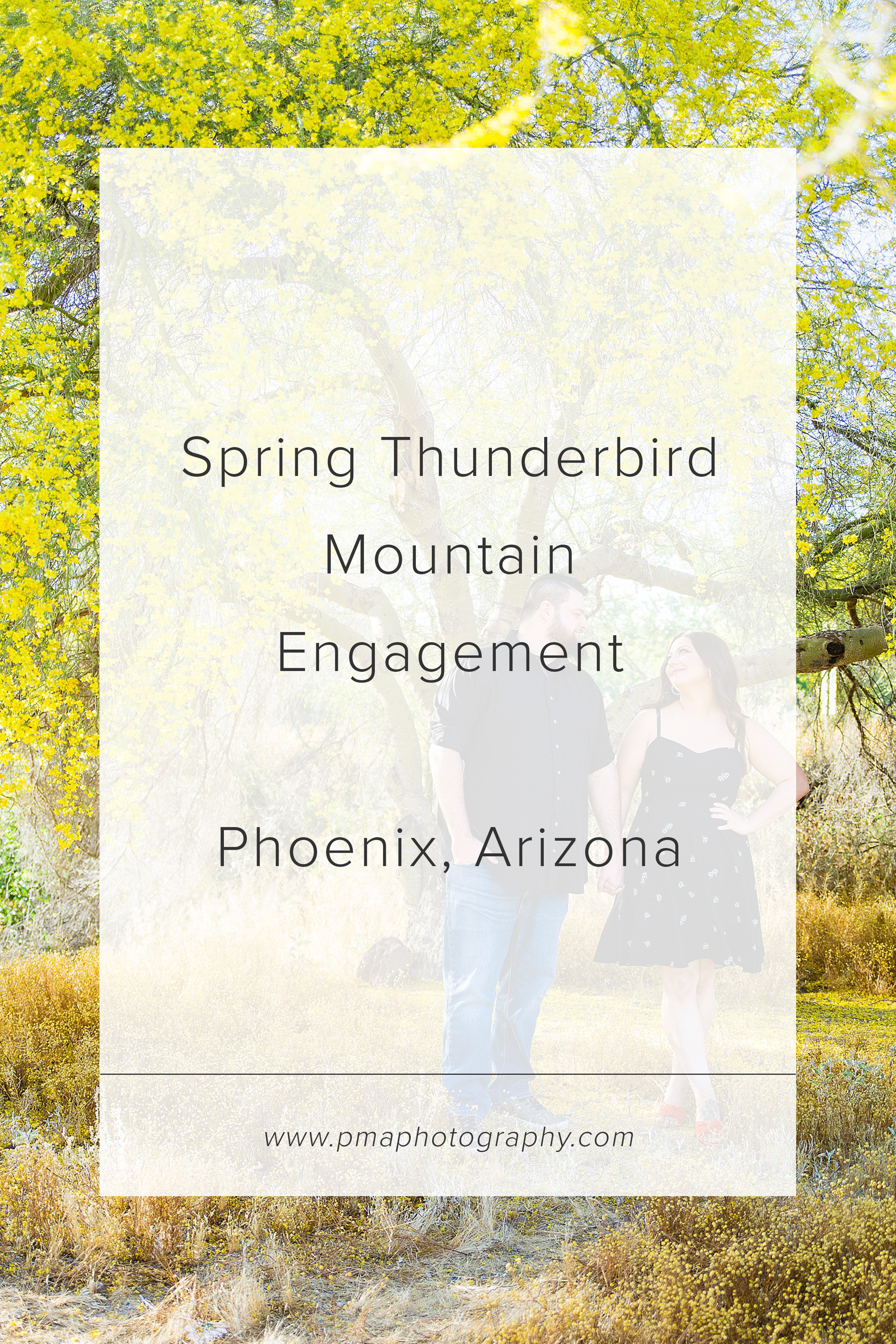 Thunderbird Mountain engagement session by Phoenix engagement photographer PMA Photography.
