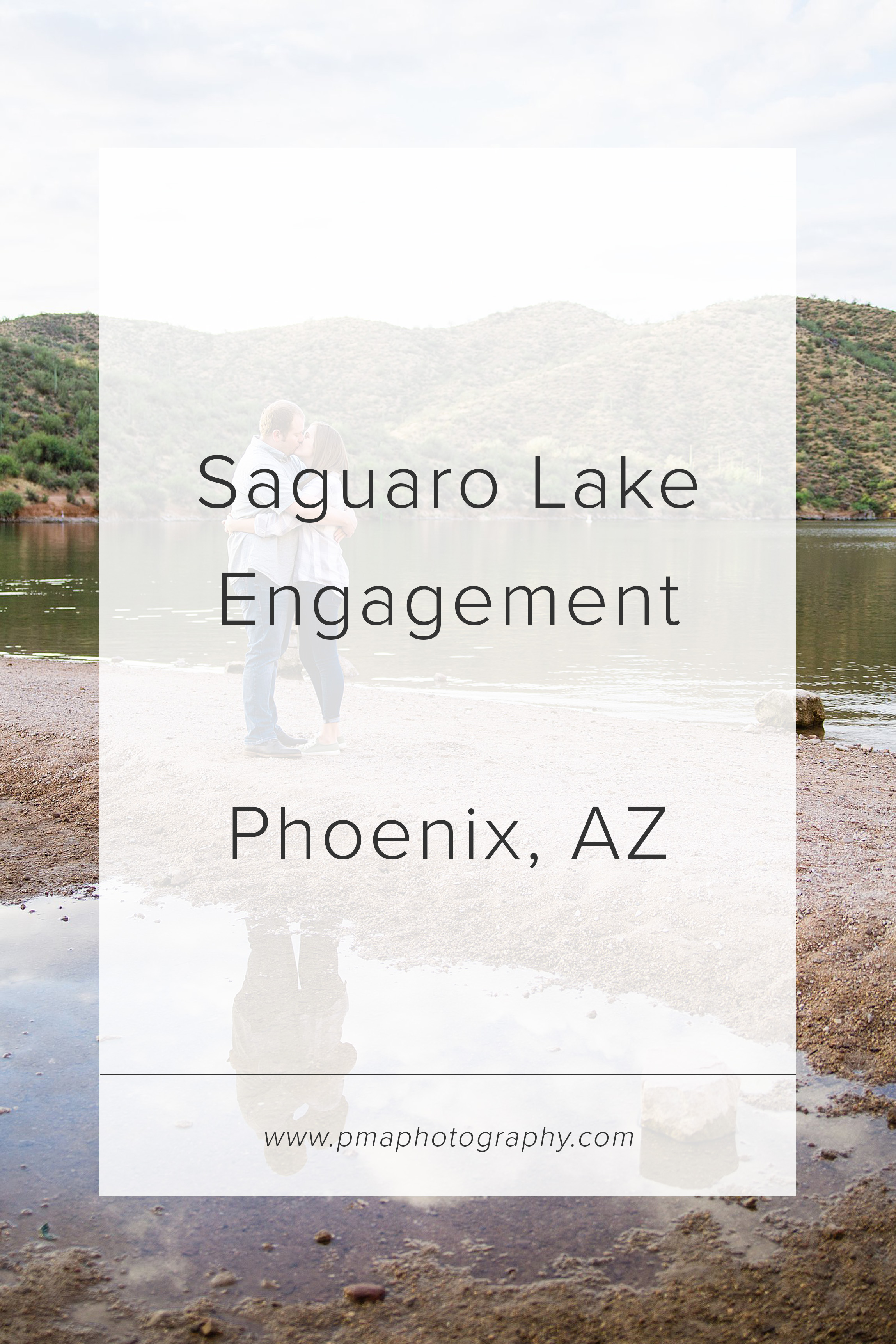 Saguaro Lake engagement session by Phoenix engagement photographer PMA Photography.