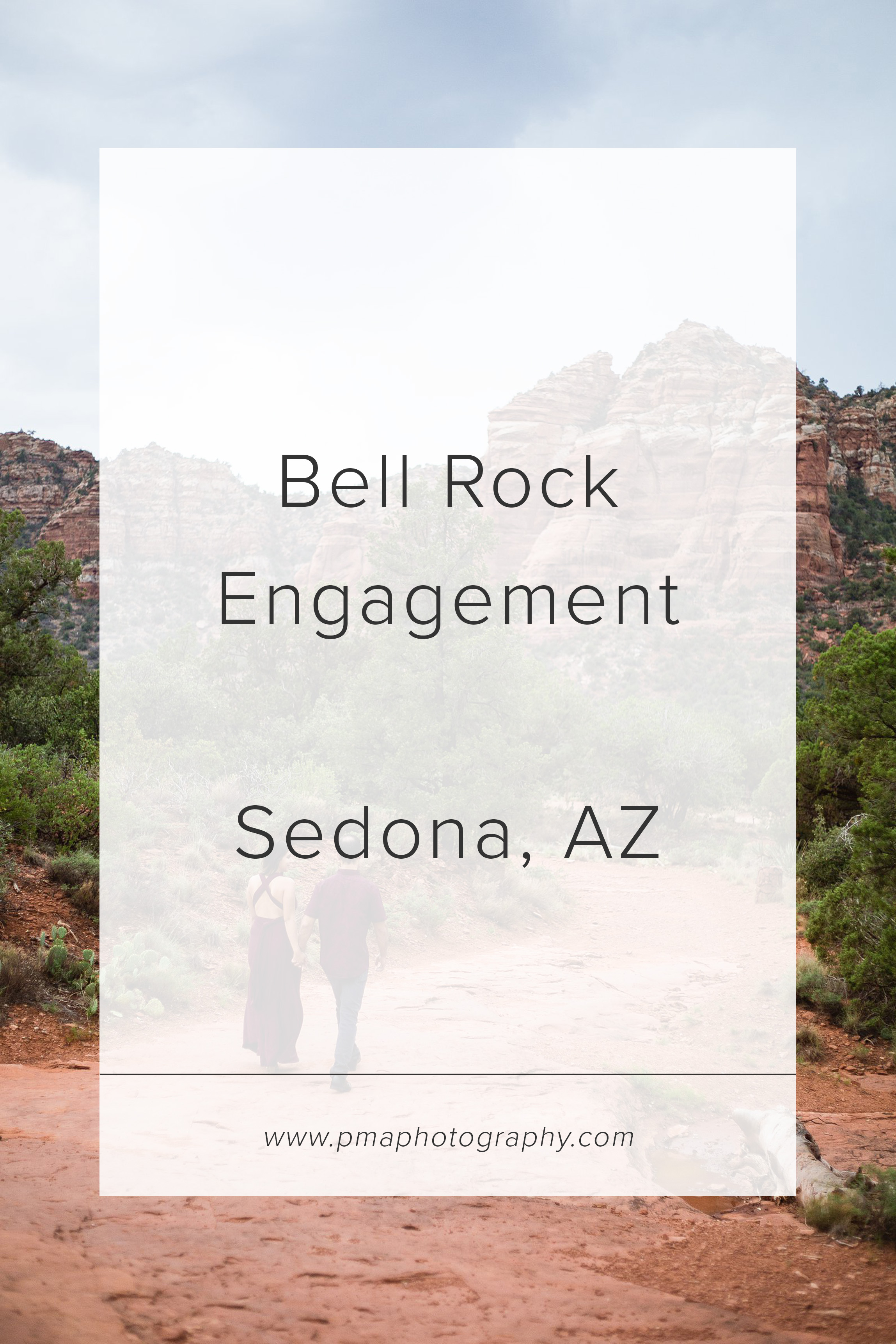 Bell Rock engagement session by Sedona engagement photographer PMA Photography.