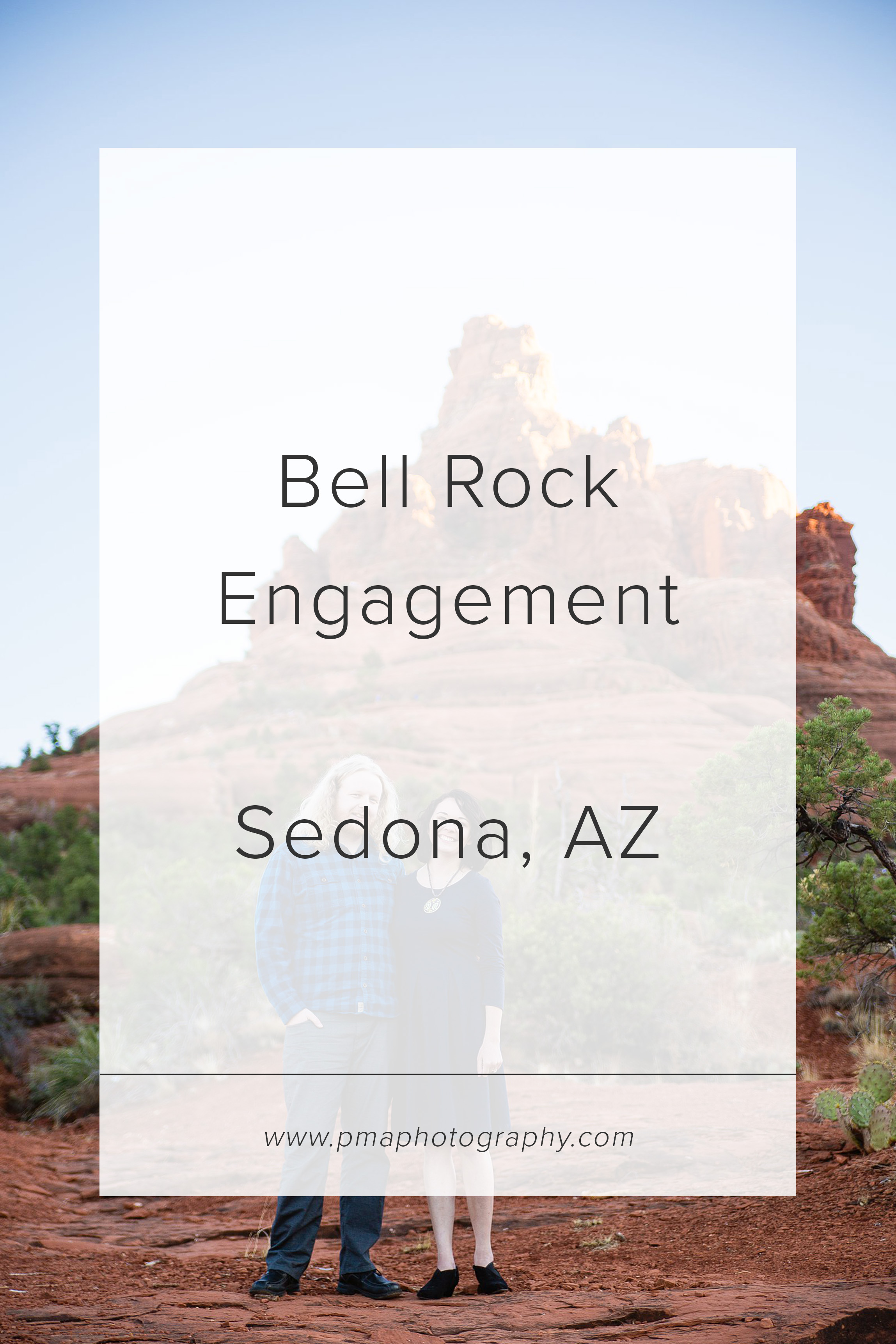 Bell Rock engagement session by Sedona engagement photographer PMA Photography.