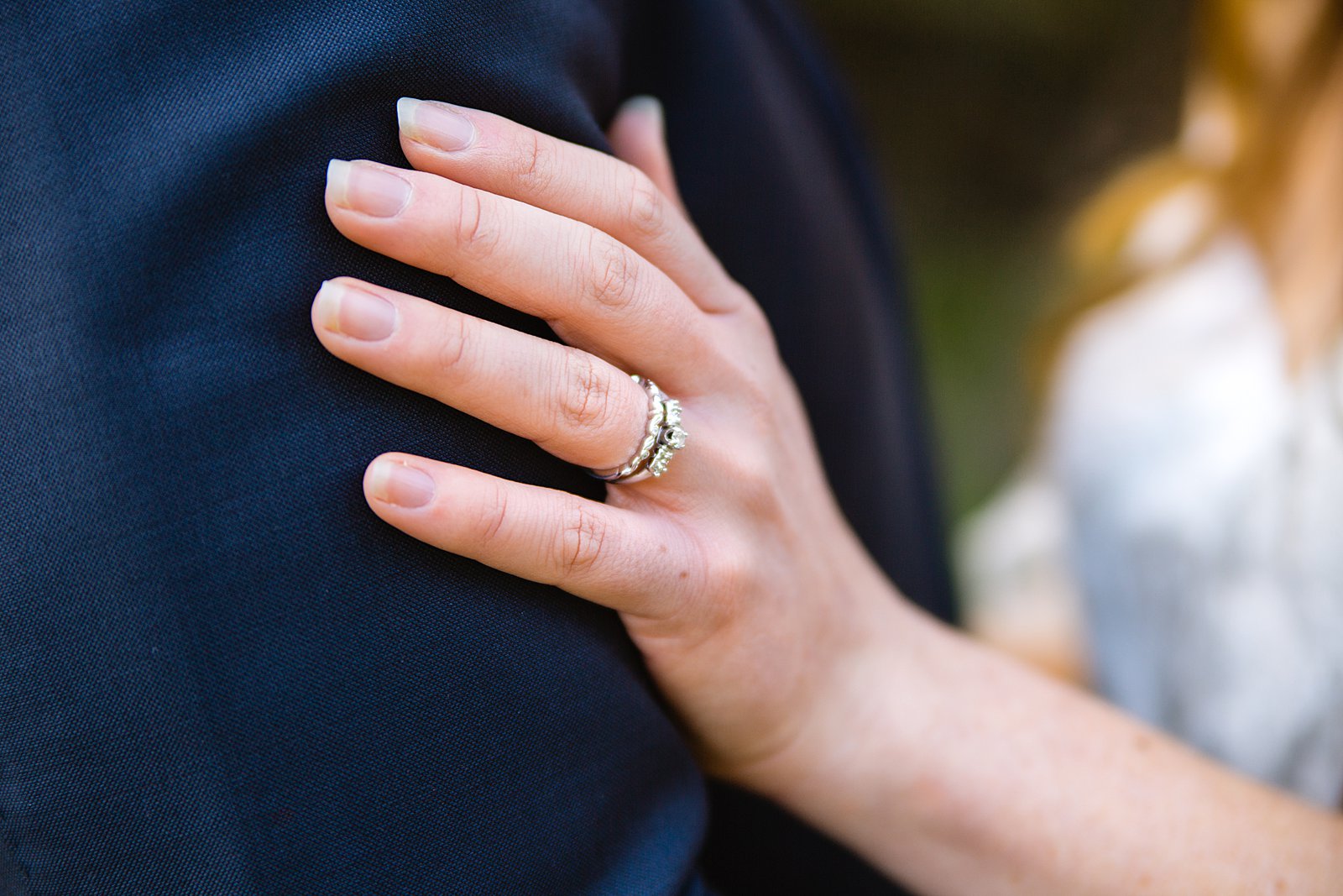 Bride's wedding ring set by PMA Photography.