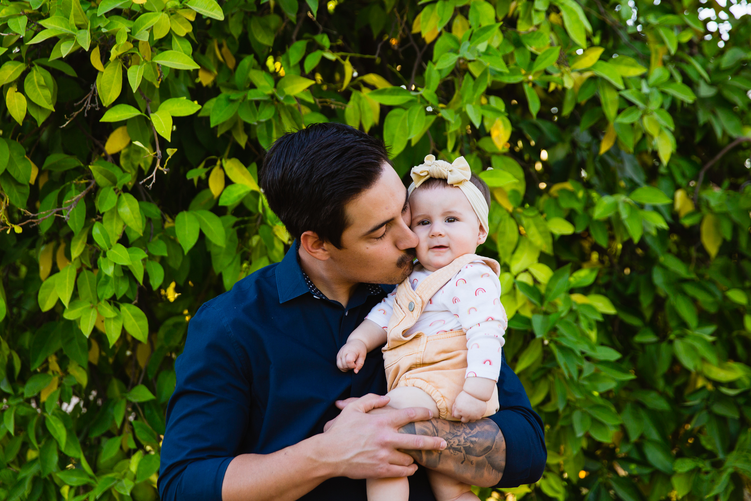 Father and daughter during their Glendale family session by Arizona family photographer PMA Photography.