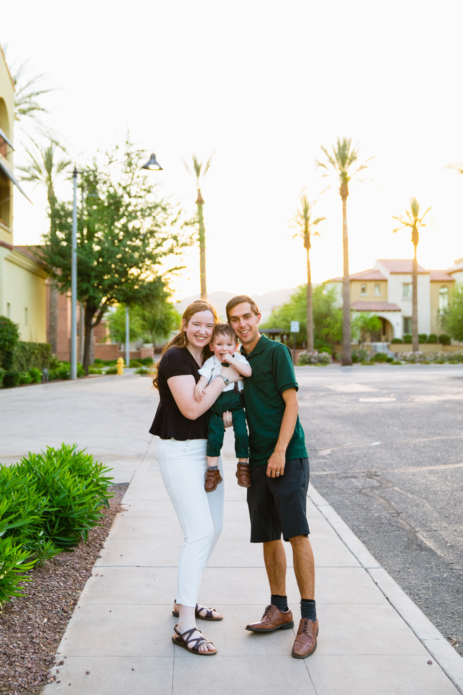 Family pose during their Verrado family session by Arizona family photographer PMA Photography.
