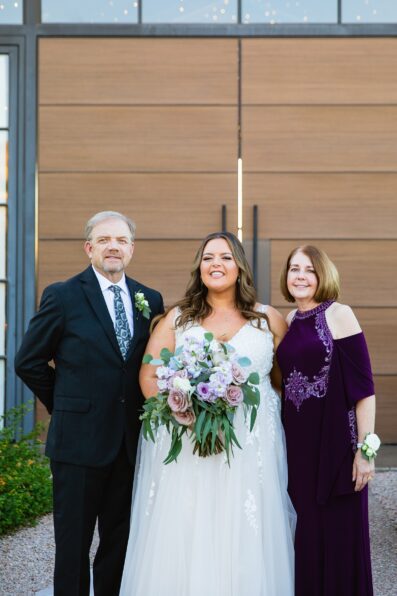 Family portraits at a Phoenix desert intimate wedding by Juniper and Co Photography.