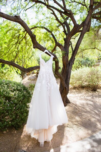 Bride's fairy tale lace wedding dress for her Sanctuary wedding by Juniper and Co Photography.