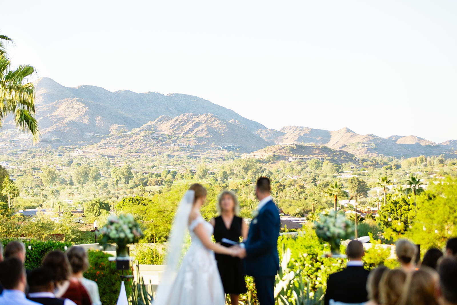 Wedding ceremony at Sanctuary by Phoenix wedding photographer Juniper and Co Photography.